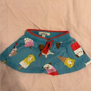 Mini Boden Blue Ice Cream Print Skort